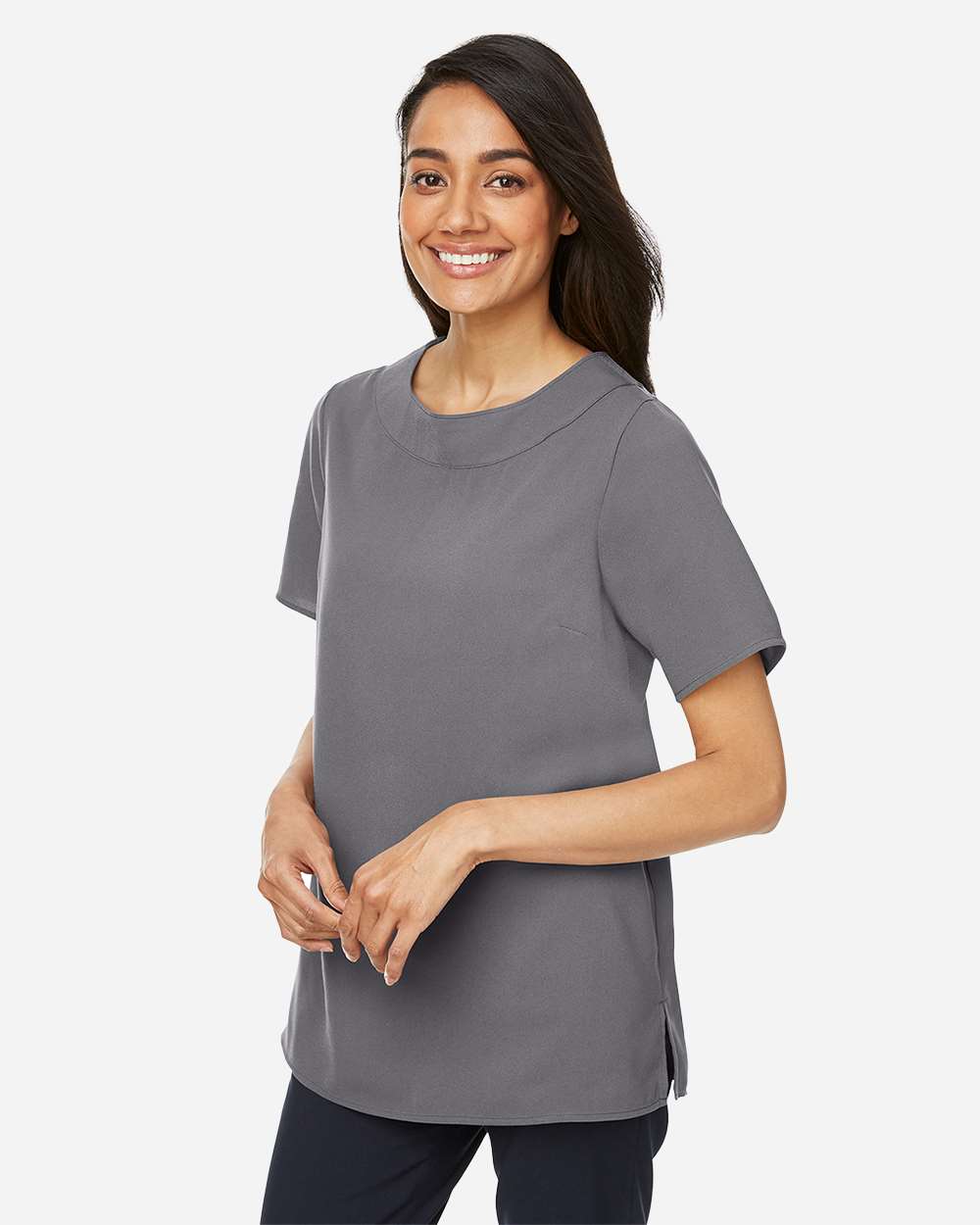 Devon & Jones-DP613W-Women's Perfect Fit™ Boat Neck Blouse - Image 30
