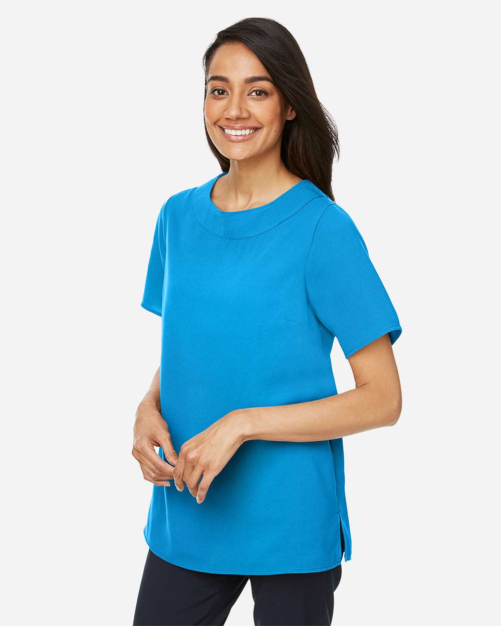 Devon & Jones-DP613W-Women's Perfect Fit™ Boat Neck Blouse - Image 36