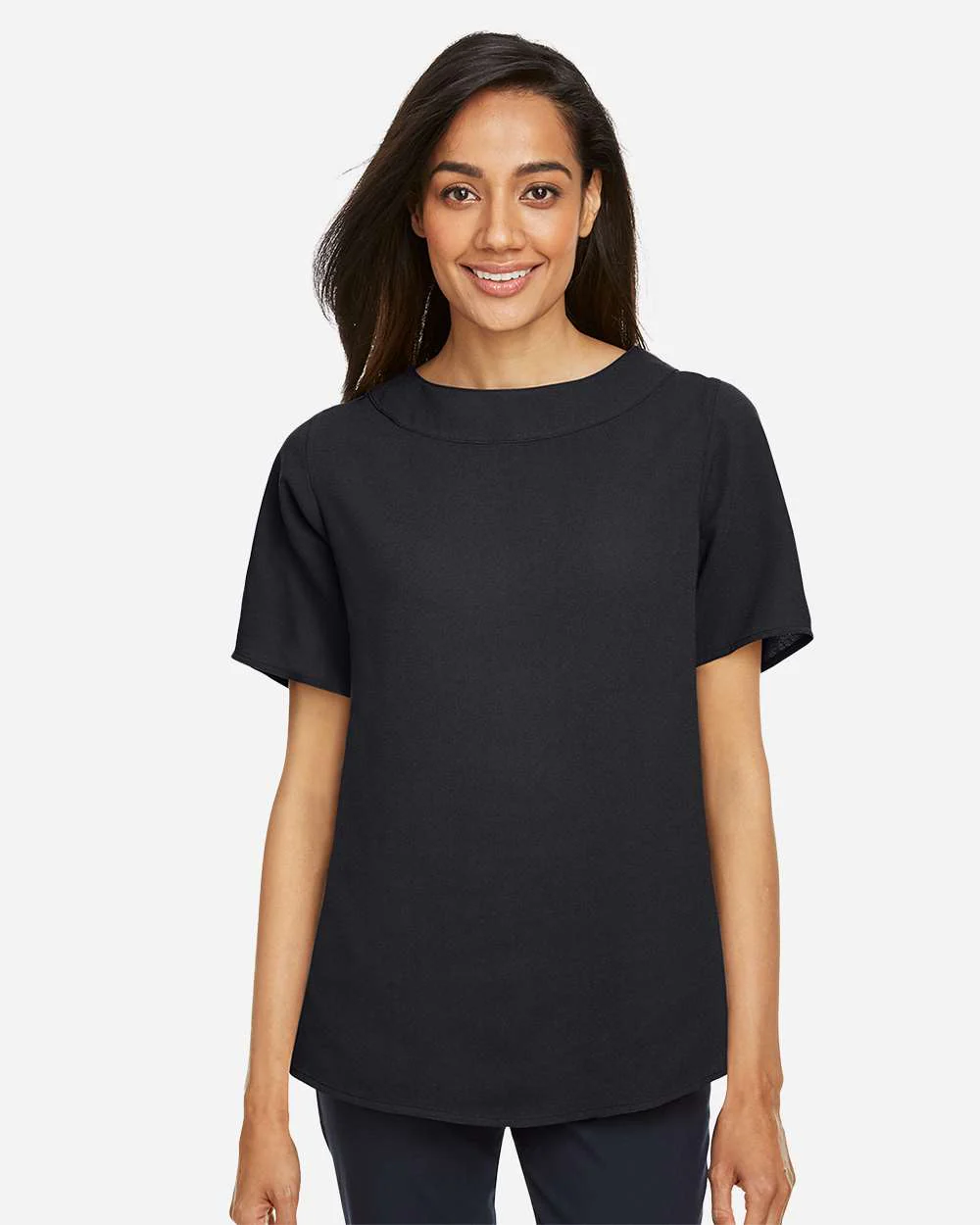 Devon & Jones-DP613W-Women's Perfect Fit™ Boat Neck Blouse - Image 4