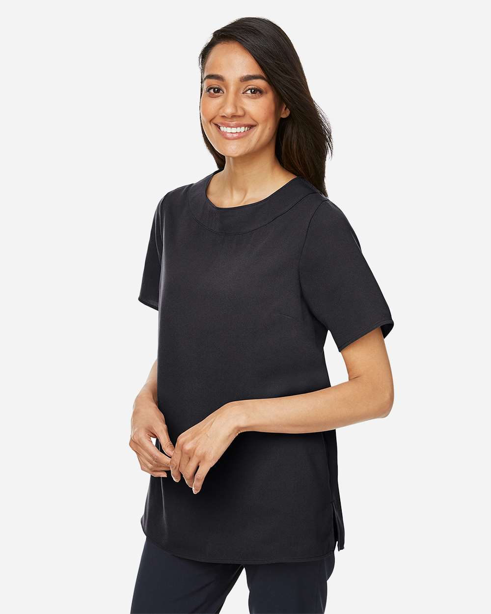 Devon & Jones-DP613W-Women's Perfect Fit™ Boat Neck Blouse - Image 5