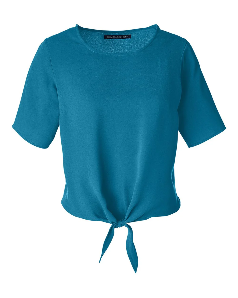 Devon & Jones-DP617W-Women's Perfect Fit™ Tie Front Blouse - Image 14