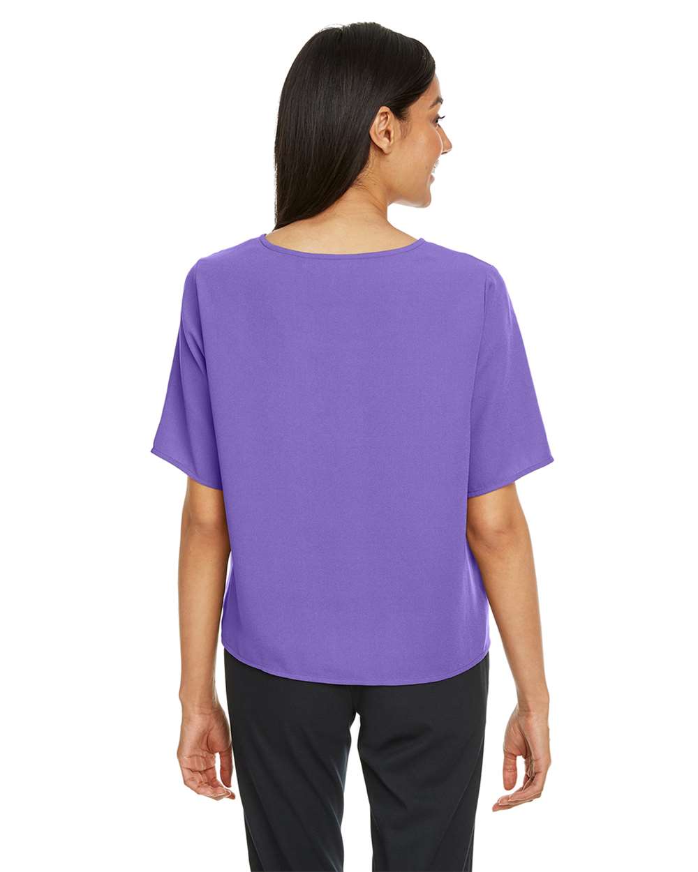 Devon & Jones-DP617W-Women's Perfect Fit™ Tie Front Blouse - Image 25