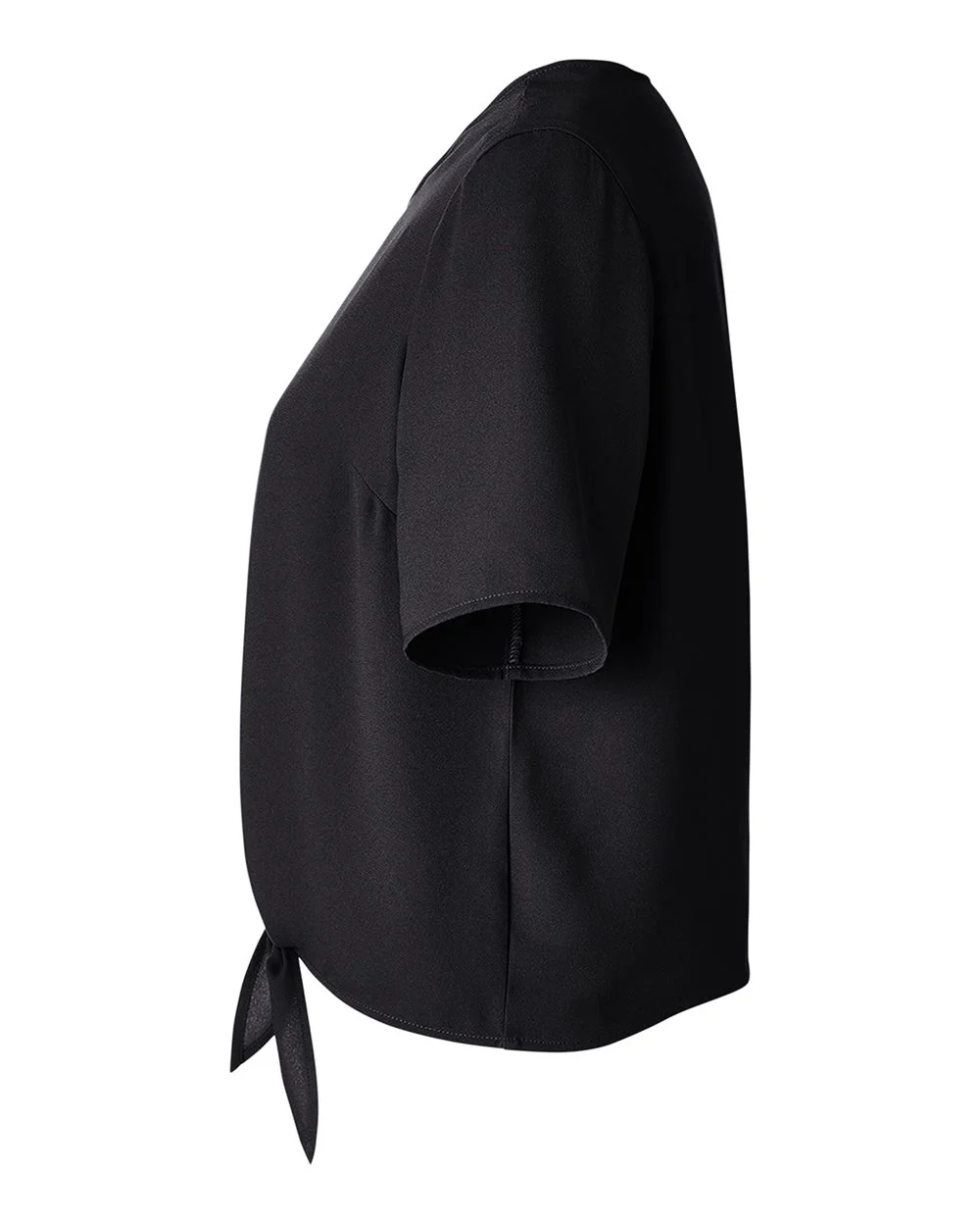 Devon & Jones-DP617W-Women's Perfect Fit™ Tie Front Blouse - Image 3