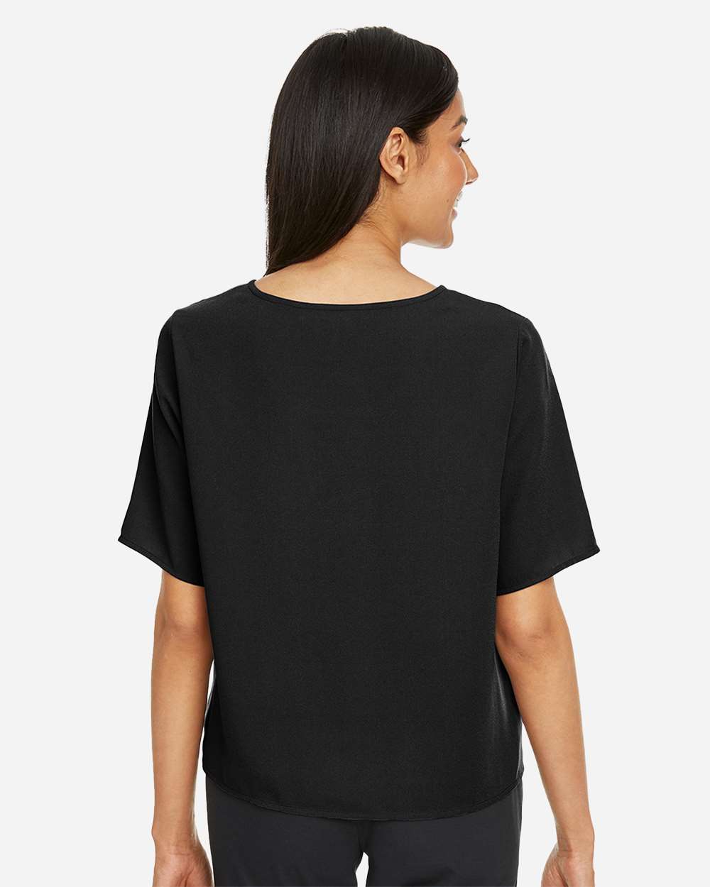 Devon & Jones-DP617W-Women's Perfect Fit™ Tie Front Blouse - Image 6