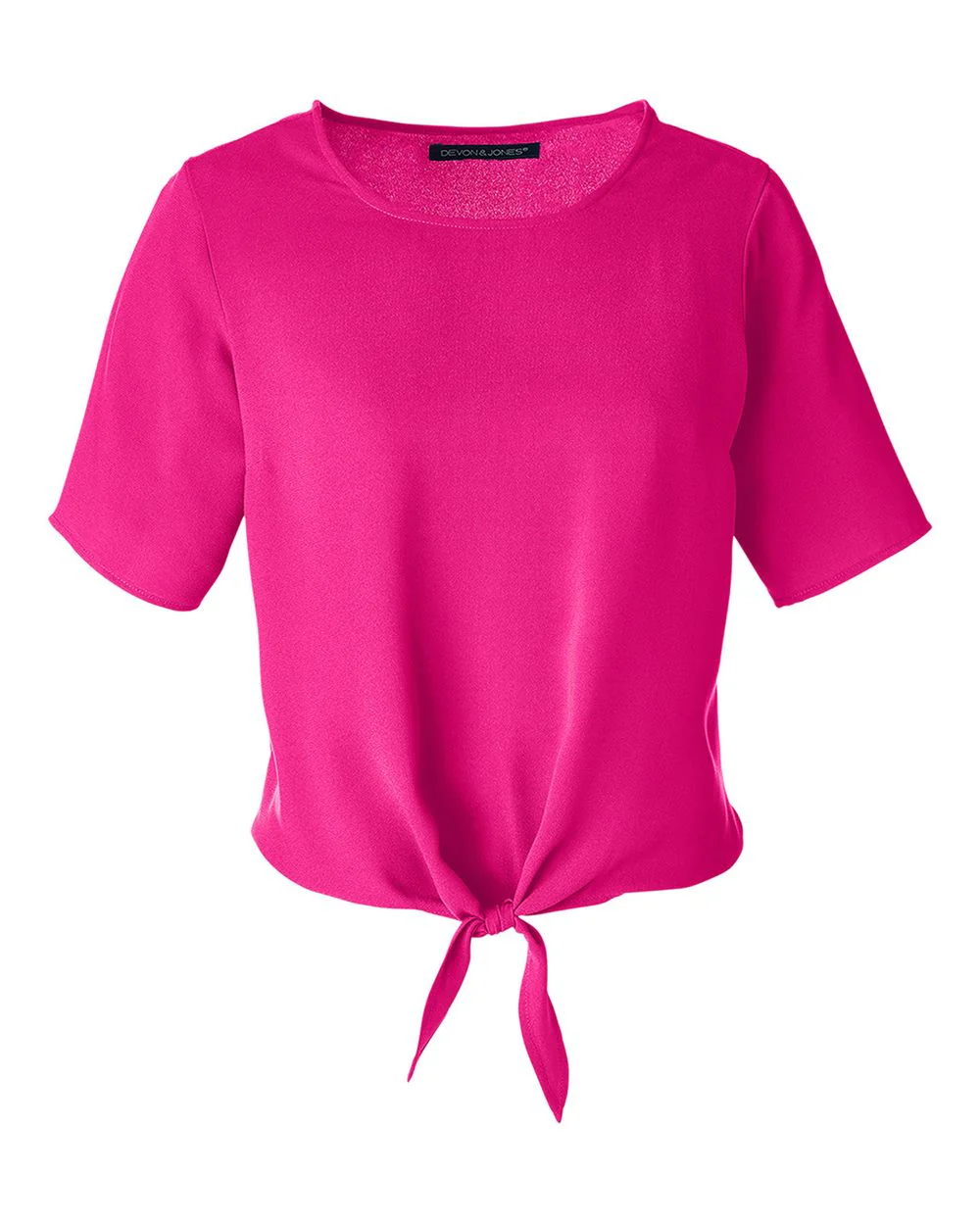 Devon & Jones-DP617W-Women's Perfect Fit™ Tie Front Blouse - Image 8