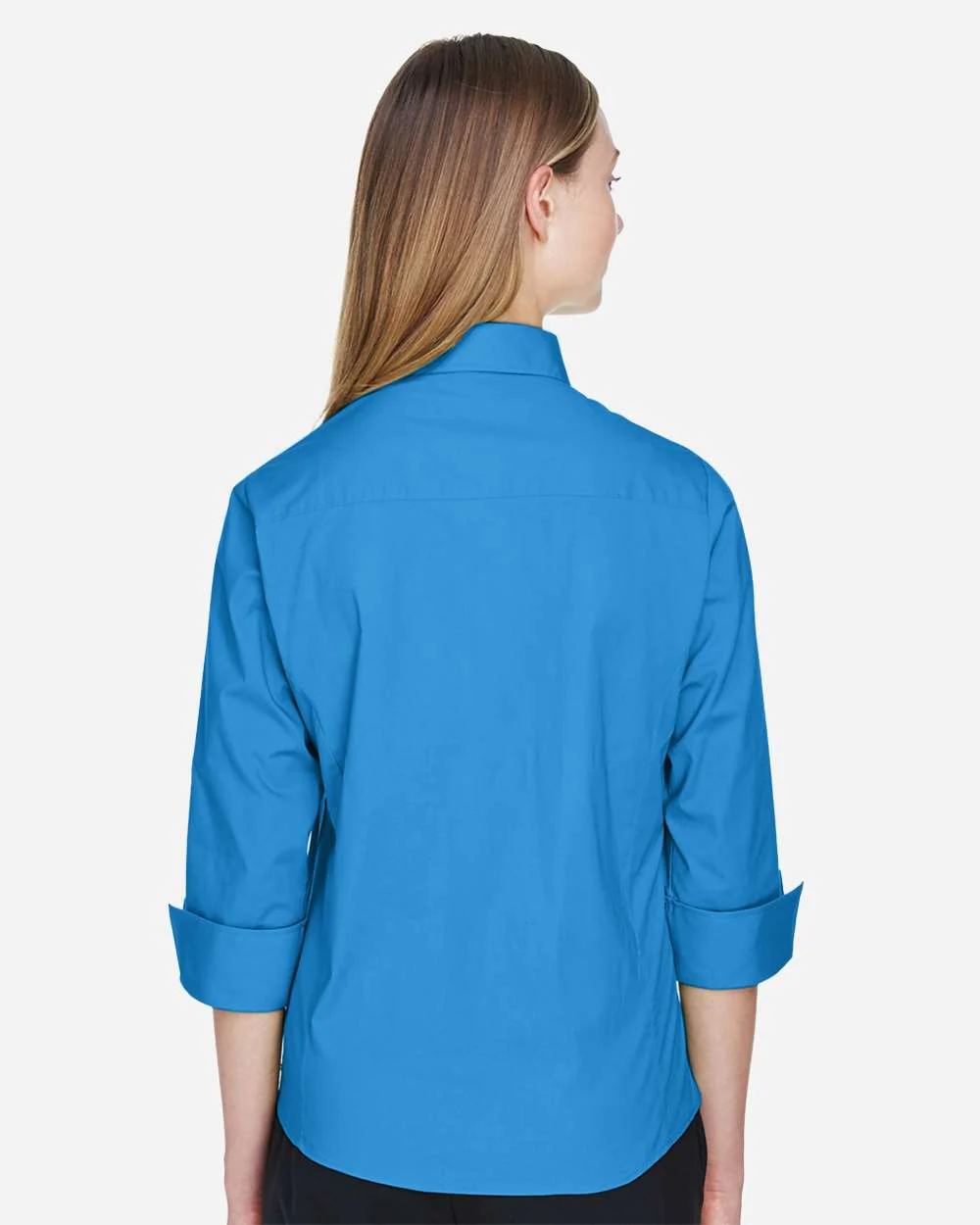 Devon & Jones-DP625W-Women's Perfect Fit™ Three-Quarter Sleeve Stretch Poplin Dress Shirt - Image 16