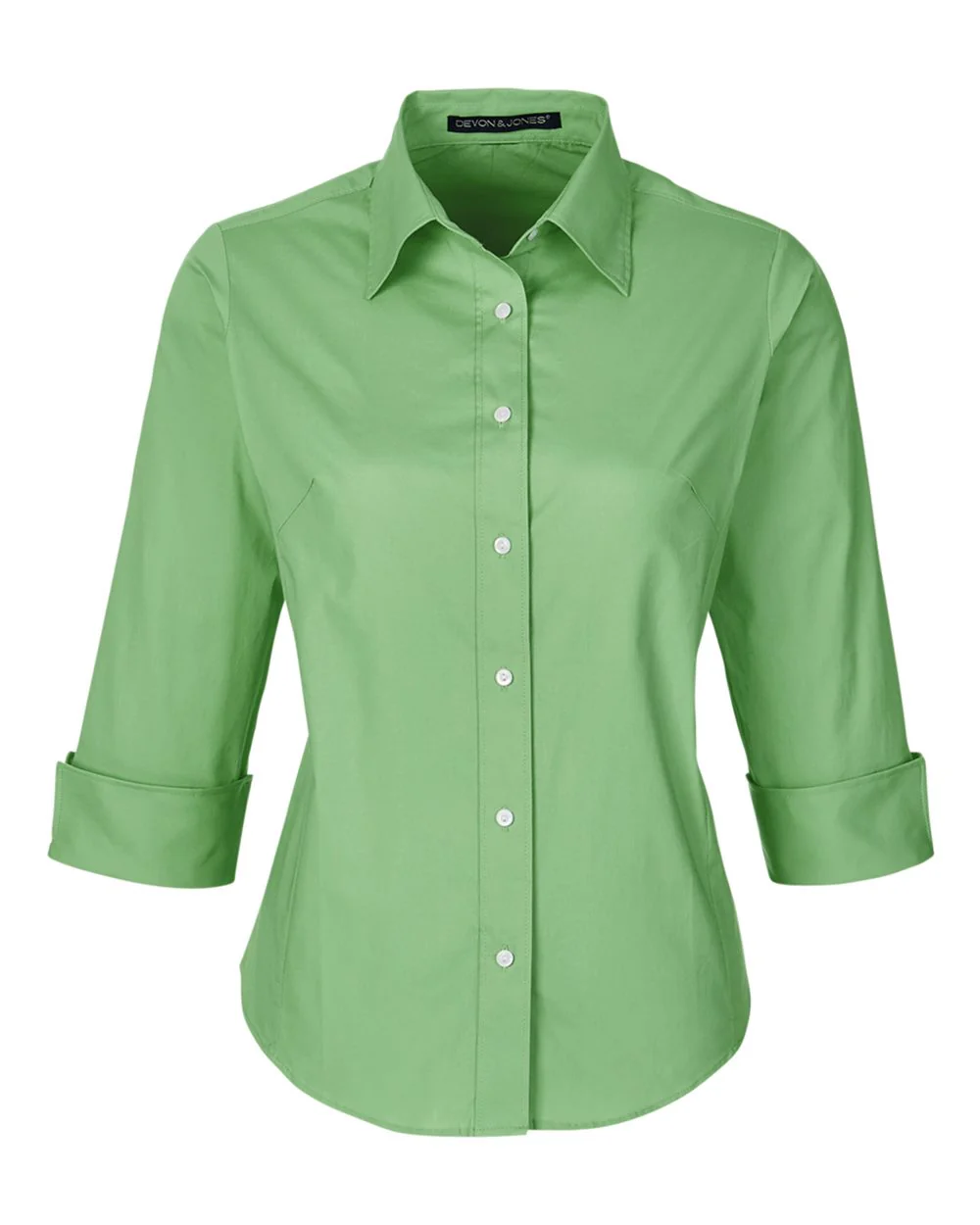 Devon & Jones-DP625W-Women's Perfect Fit™ Three-Quarter Sleeve Stretch Poplin Dress Shirt - Image 17