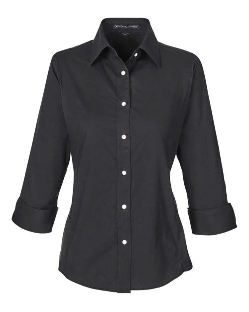 Devon & Jones-DP625W-Women's Perfect Fit™ Three-Quarter Sleeve Stretch Poplin Dress Shirt - Image 32