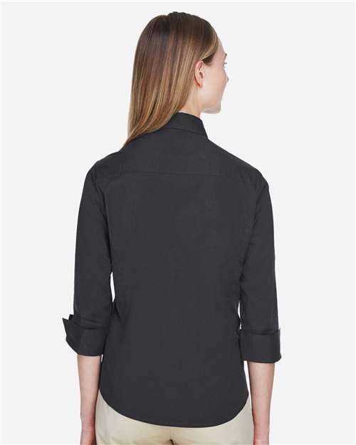 Devon & Jones-DP625W-Women's Perfect Fit™ Three-Quarter Sleeve Stretch Poplin Dress Shirt - Image 37