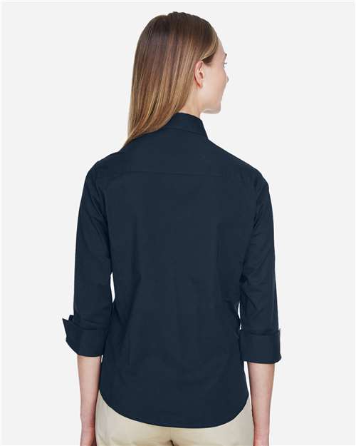 Devon & Jones-DP625W-Women's Perfect Fit™ Three-Quarter Sleeve Stretch Poplin Dress Shirt - Image 40