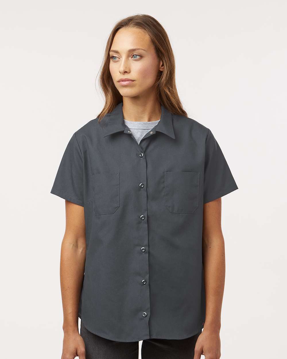 Dickies-5350-Women's Industrial Short Sleeve Work Shirt - Image 11