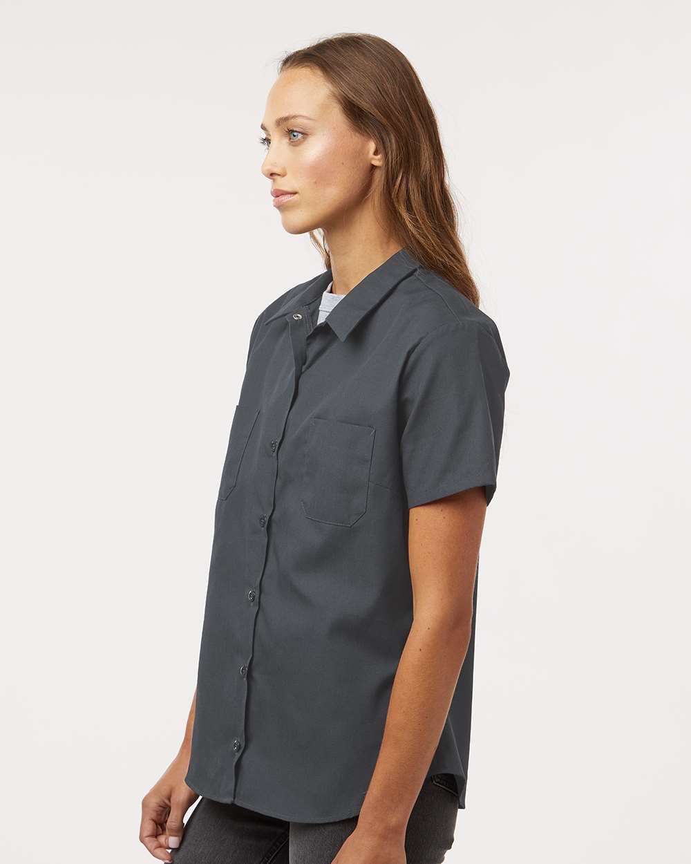Dickies-5350-Women's Industrial Short Sleeve Work Shirt - Image 12