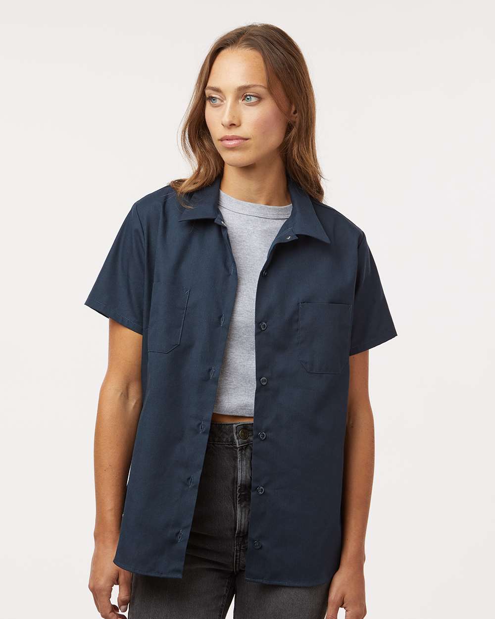 Dickies-5350-Women's Industrial Short Sleeve Work Shirt - Image 17