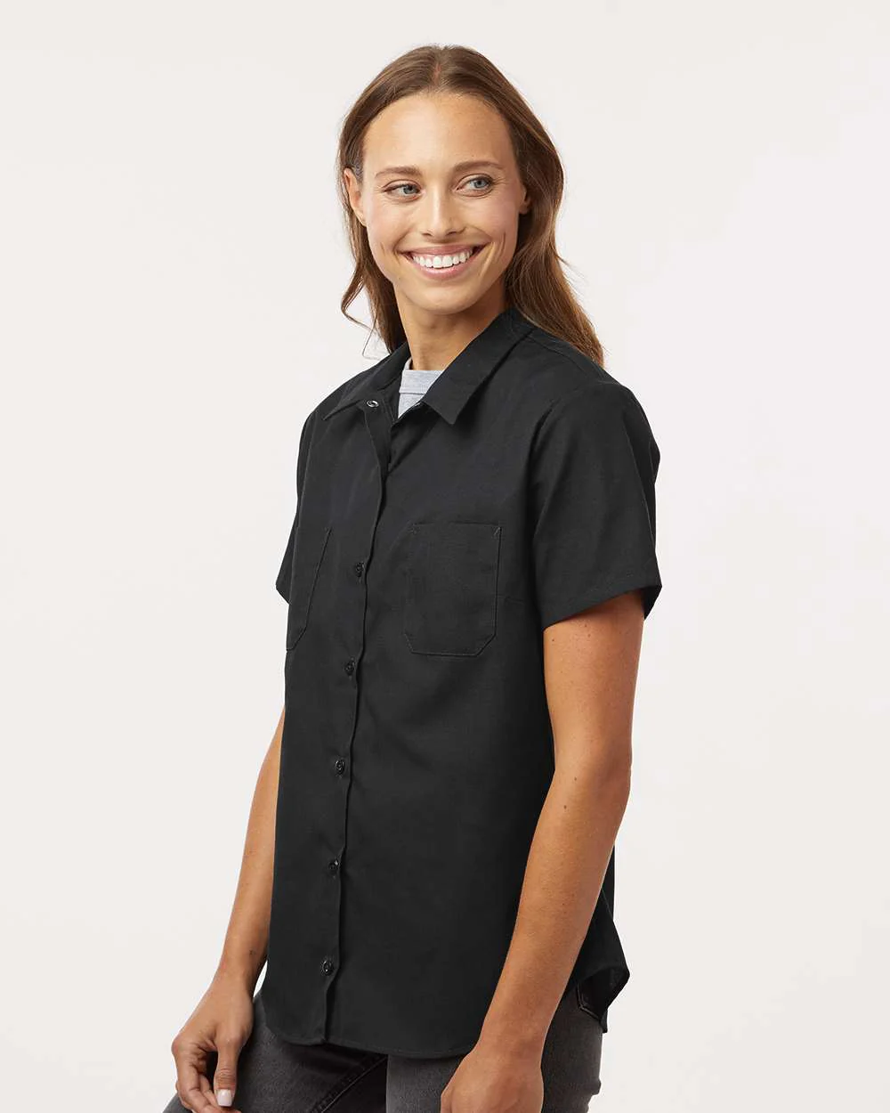 Dickies-5350-Women's Industrial Short Sleeve Work Shirt - Image 5