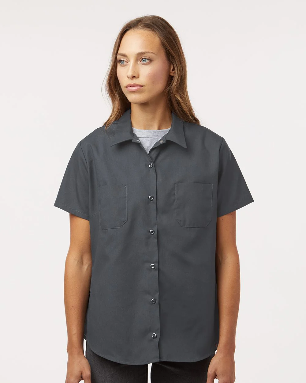 Dickies-5350-Women's Industrial Short Sleeve Work Shirt - Image 7