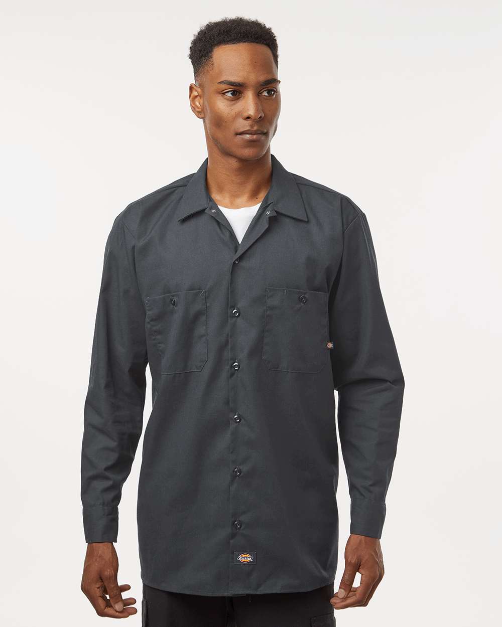 Dickies-L535-Industrial Long Sleeve Work Shirt - Image 11