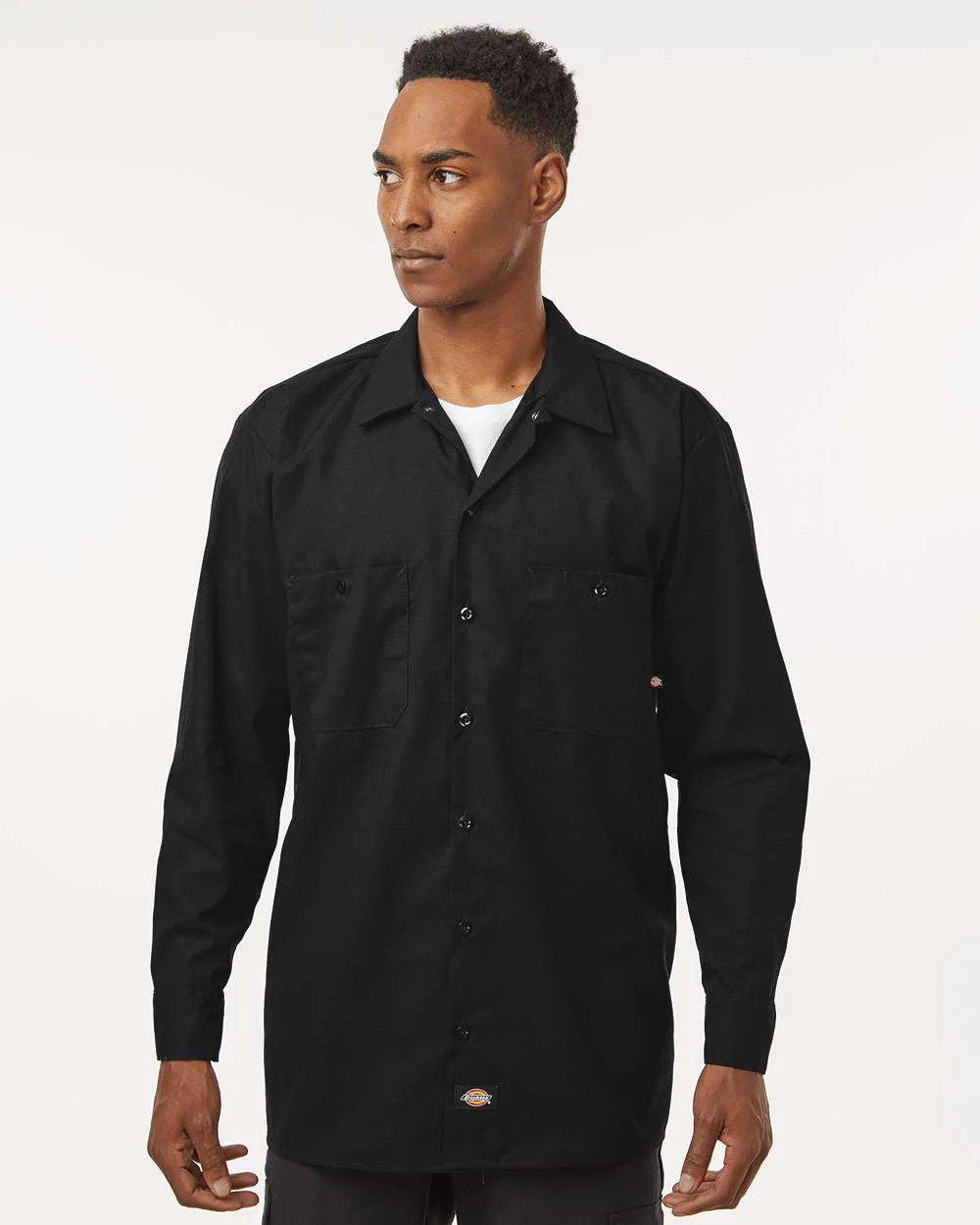 Dickies-L535-Industrial Long Sleeve Work Shirt - Image 4