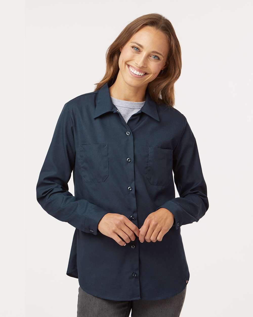 Dickies-L5350-Women's Long Sleeve Industrial Work Shirt - Image 11