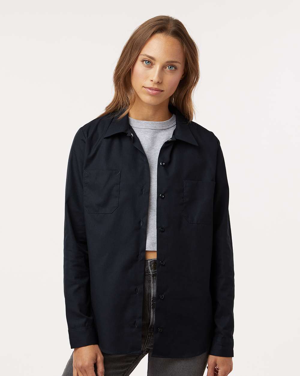 Dickies-L5350-Women's Long Sleeve Industrial Work Shirt - Image 4