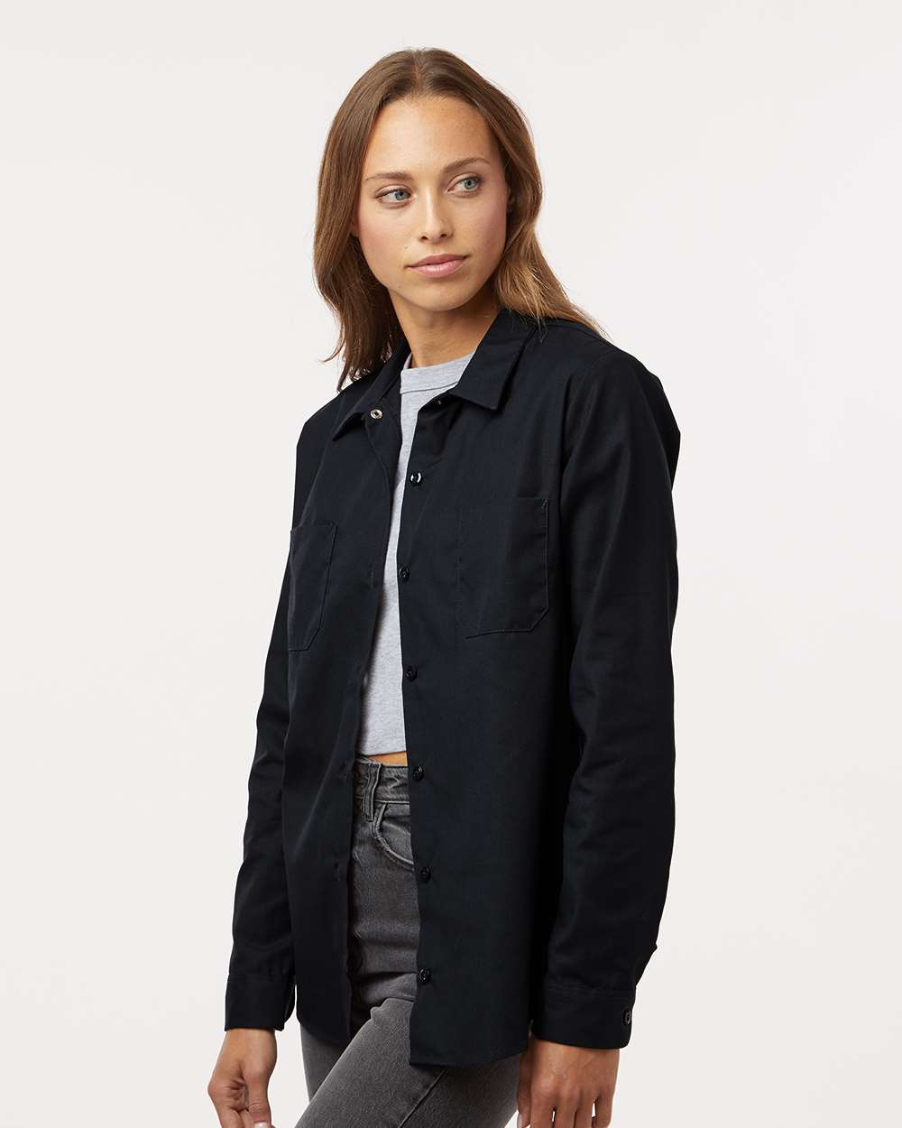 Dickies-L5350-Women's Long Sleeve Industrial Work Shirt - Image 5