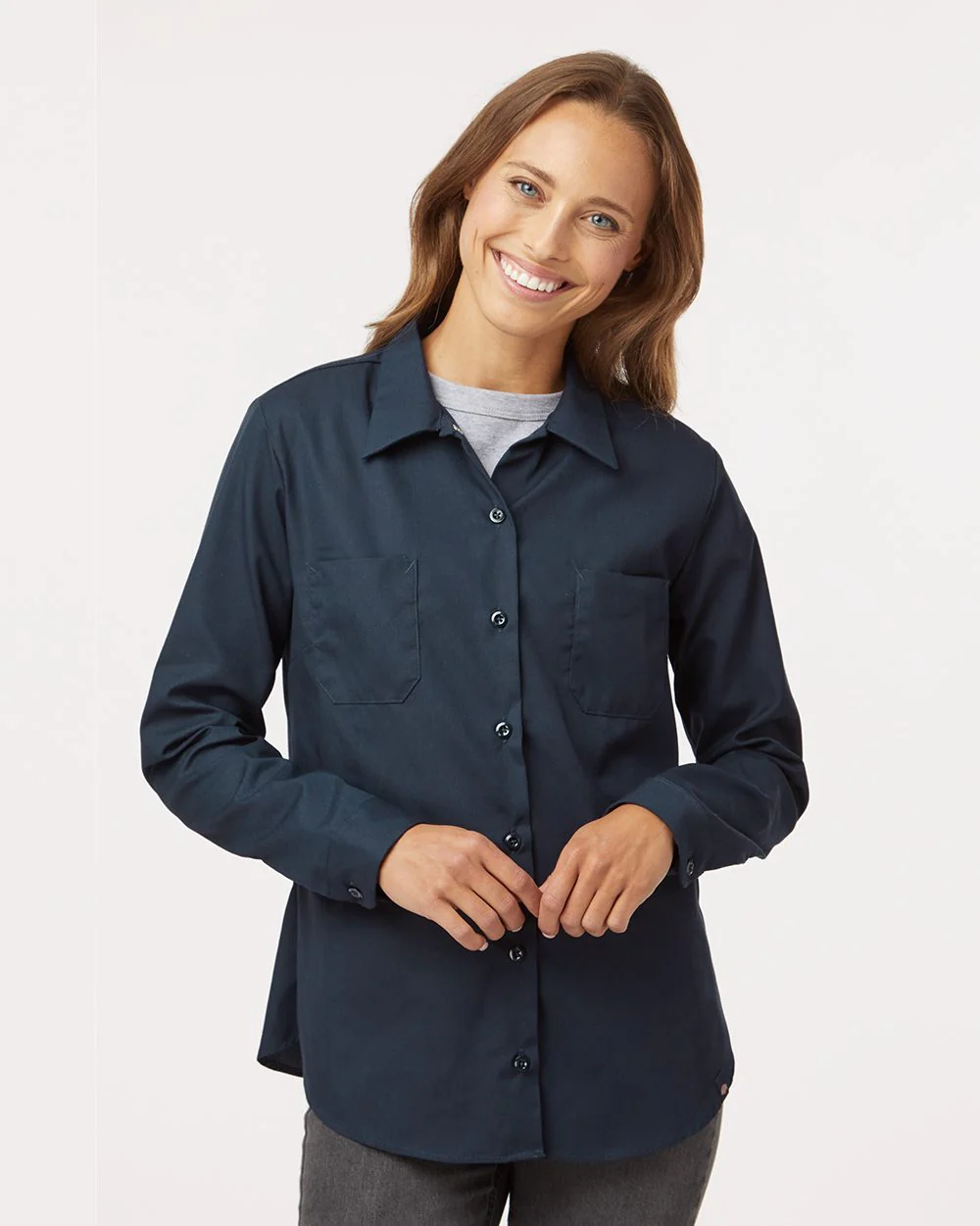 Dickies-L5350-Women's Long Sleeve Industrial Work Shirt - Image 7