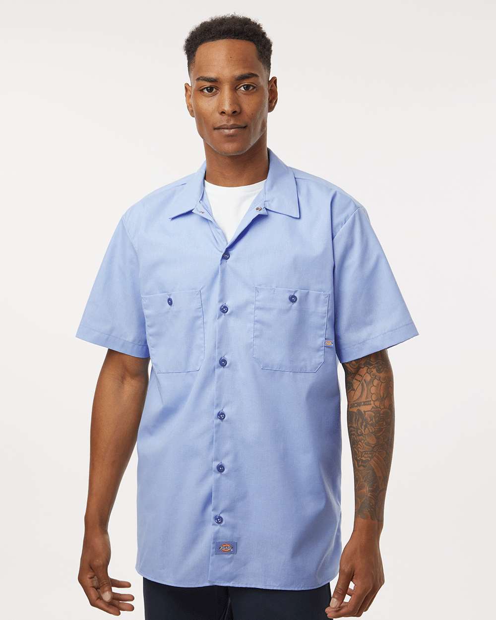 Dickies-S535-Industrial Short Sleeve Work Shirt - Image 35