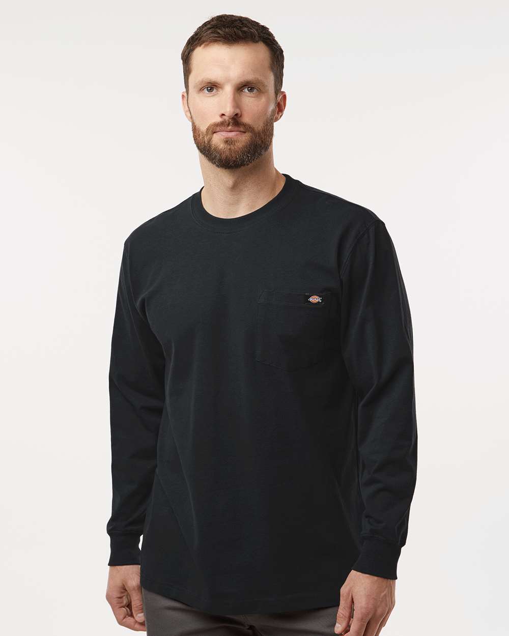 Dickies-WL50-Traditional Heavyweight Long Sleeve T-Shirt - Image 4