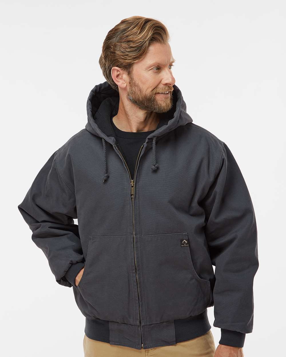 DRI DUCK-5020-Cheyenne Boulder Cloth™ Hooded Jacket with Tricot Quilt Lining - Image 11