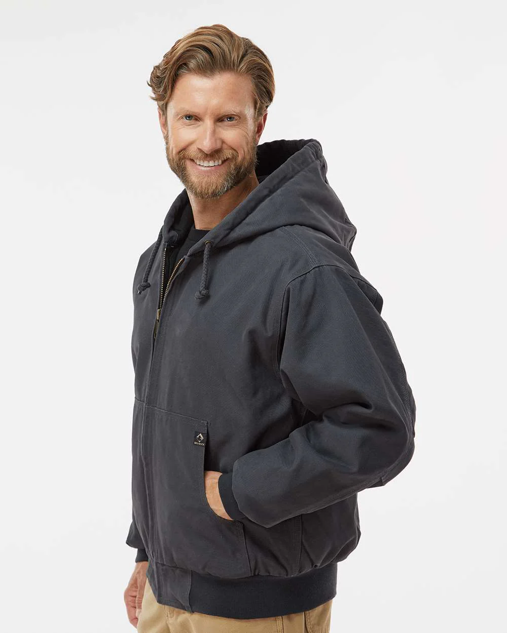 DRI DUCK-5020-Cheyenne Boulder Cloth™ Hooded Jacket with Tricot Quilt Lining - Image 12