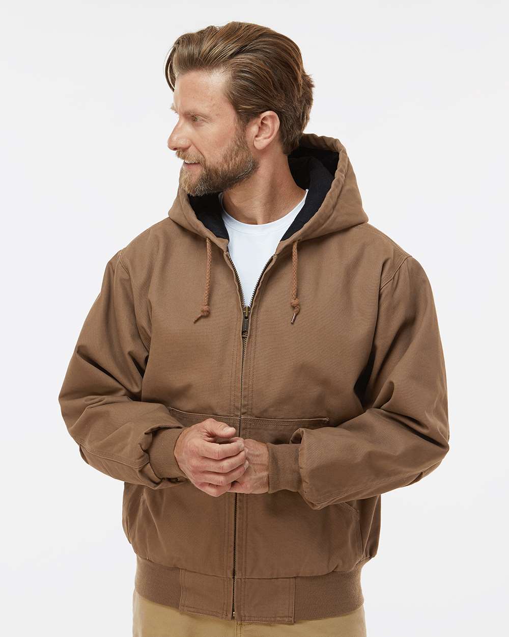 DRI DUCK-5020-Cheyenne Boulder Cloth™ Hooded Jacket with Tricot Quilt Lining - Image 17