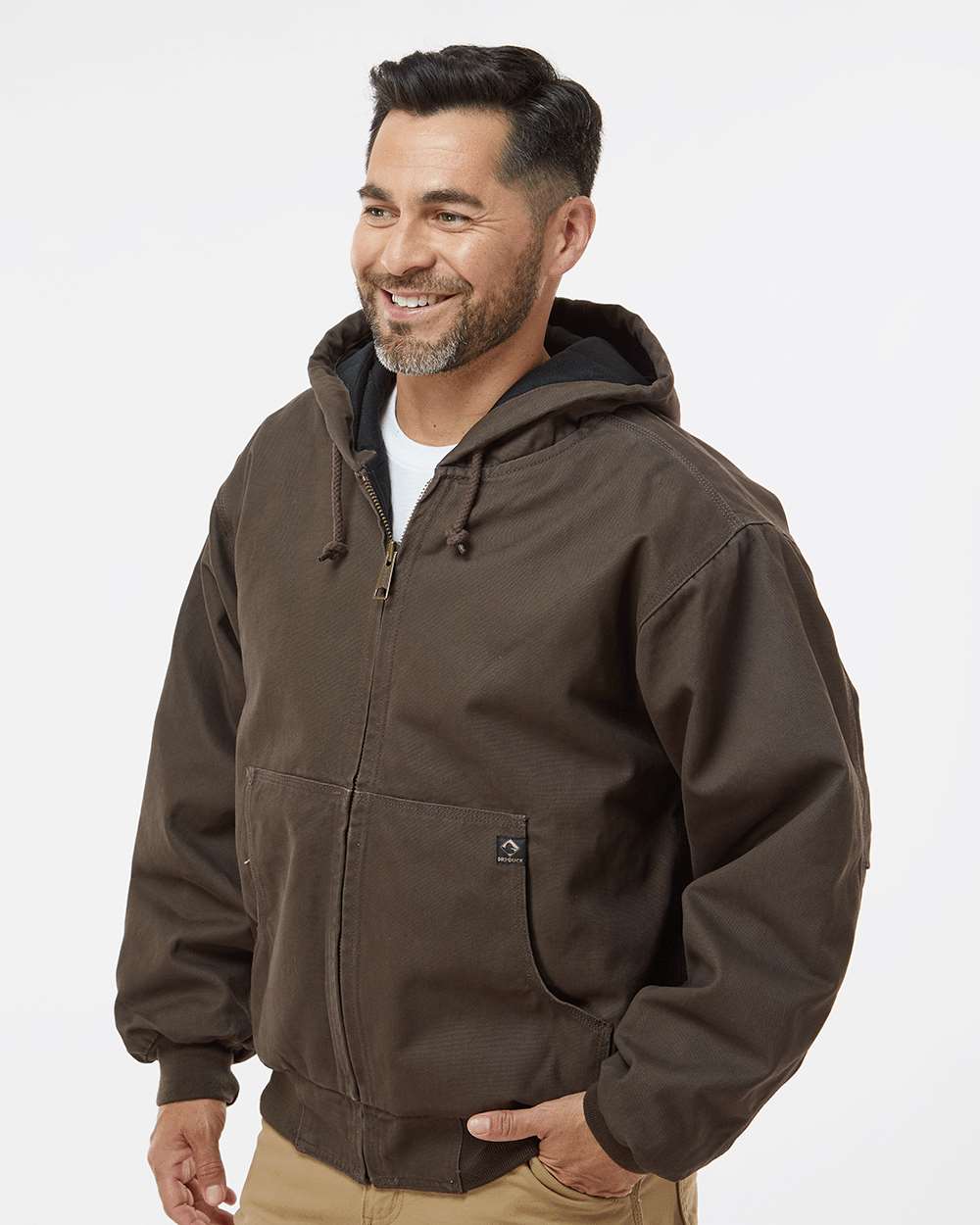 DRI DUCK-5020-Cheyenne Boulder Cloth™ Hooded Jacket with Tricot Quilt Lining - Image 42