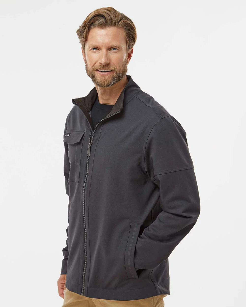 DRI DUCK-5327-Ace Woven Stretch Soft Shell Jacket - Image 5