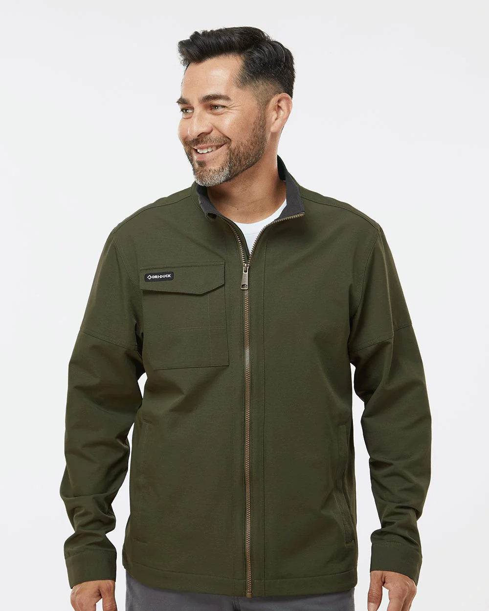 DRI DUCK-5327-Ace Woven Stretch Soft Shell Jacket - Image 7