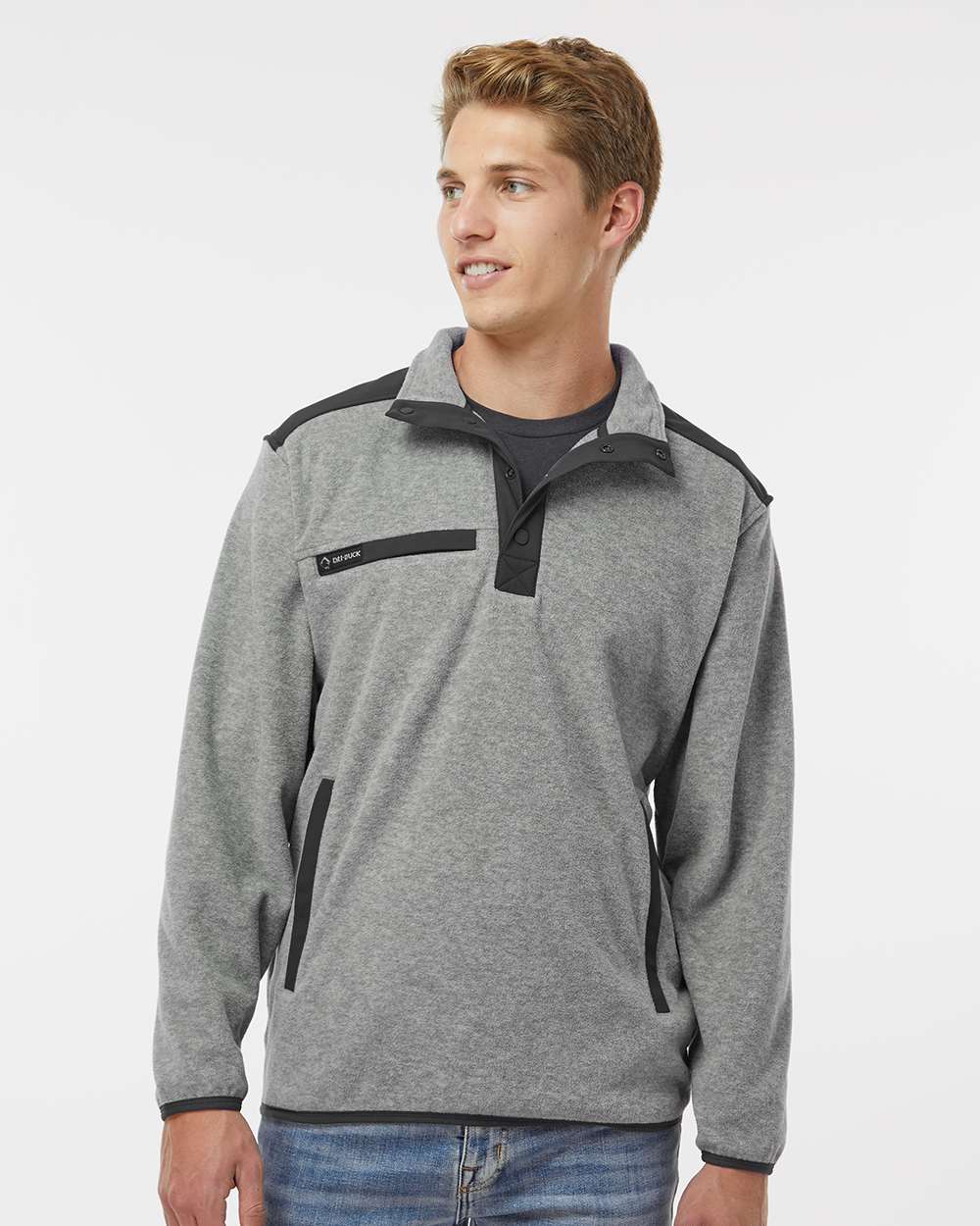 DRI DUCK-7353-Ranger Melange Fleece Pullover - Image 11
