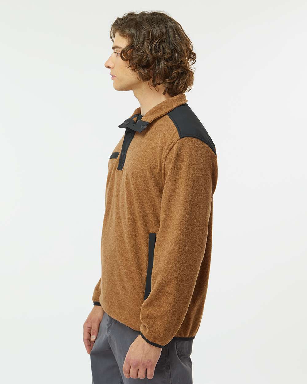 DRI DUCK-7353-Ranger Melange Fleece Pullover - Image 18