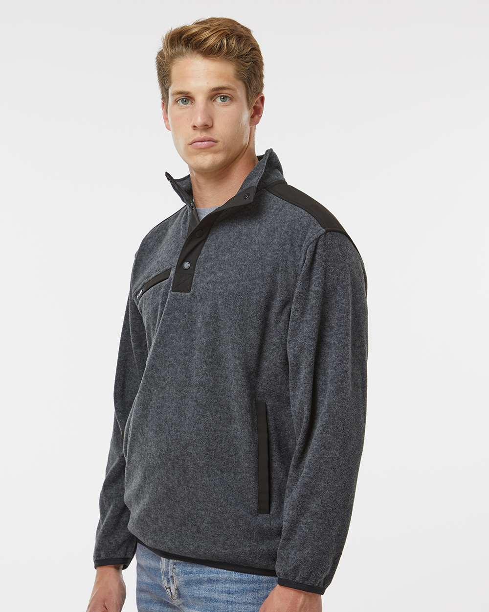 DRI DUCK-7353-Ranger Melange Fleece Pullover - Image 5