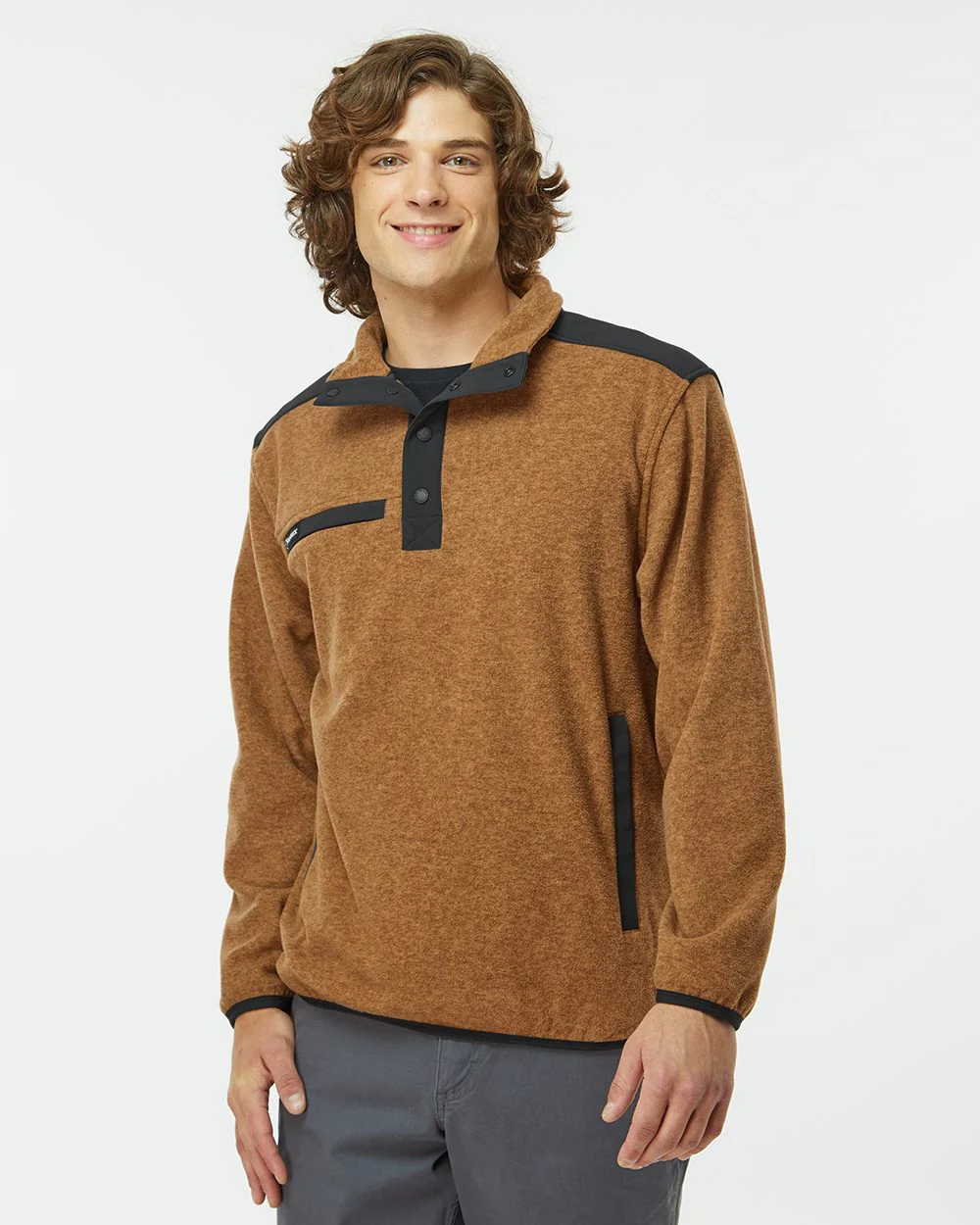 DRI DUCK-7353-Ranger Melange Fleece Pullover - Image 7