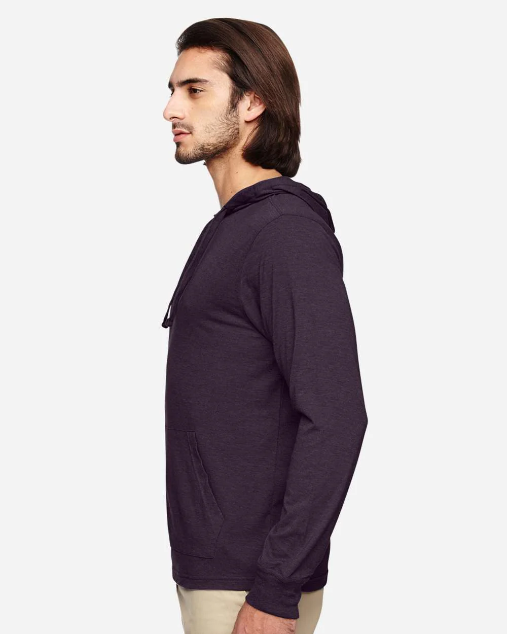 Econscious-EC1085-Eco Jersey Pullover Hooded Long Sleeve T-Shirt - Image 12