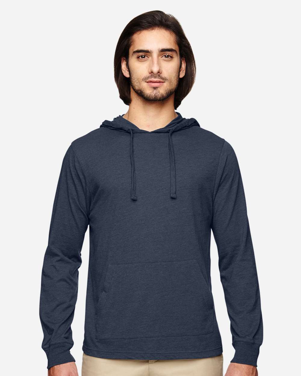 Econscious-EC1085-Eco Jersey Pullover Hooded Long Sleeve T-Shirt - Image 14