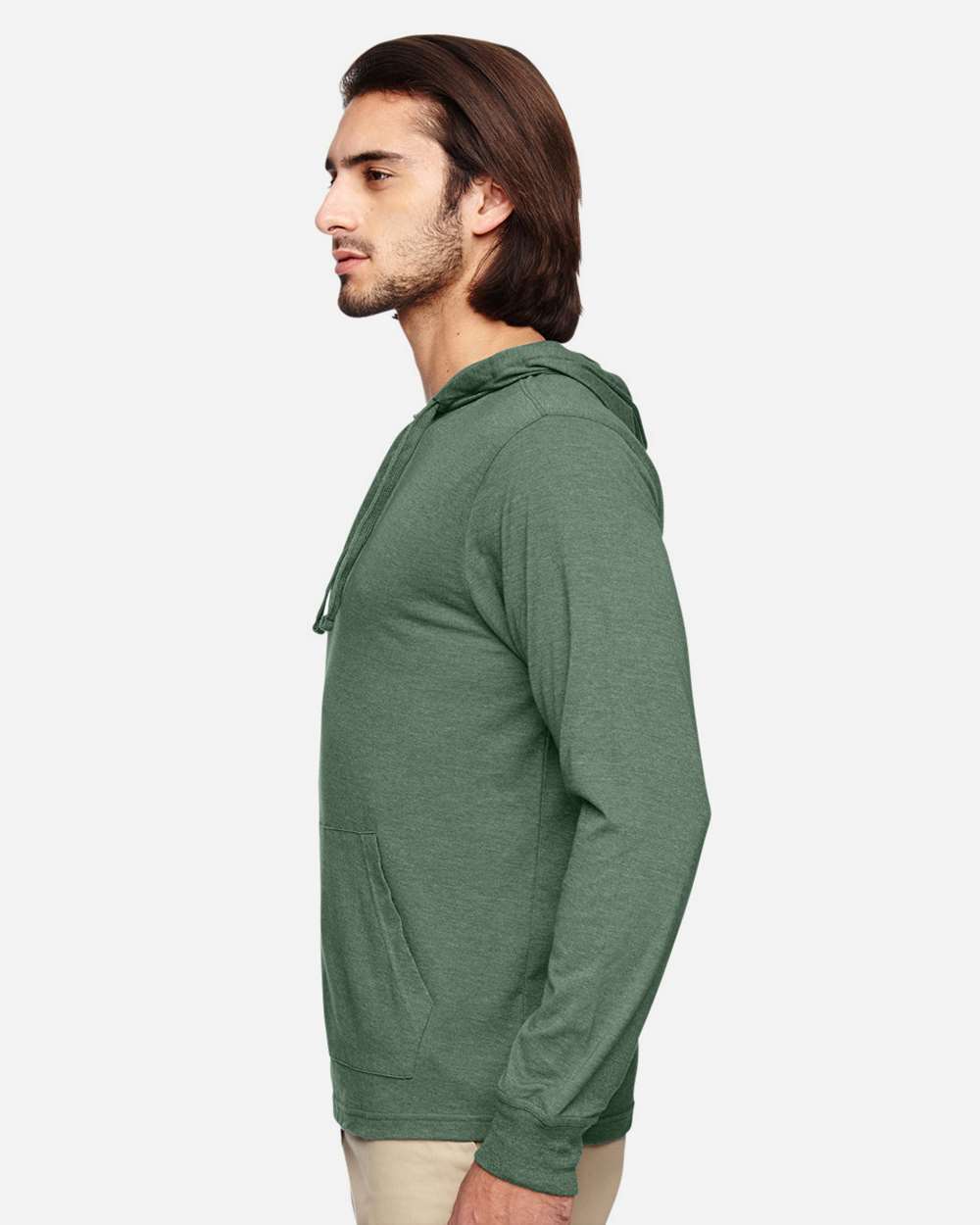 Econscious-EC1085-Eco Jersey Pullover Hooded Long Sleeve T-Shirt - Image 2