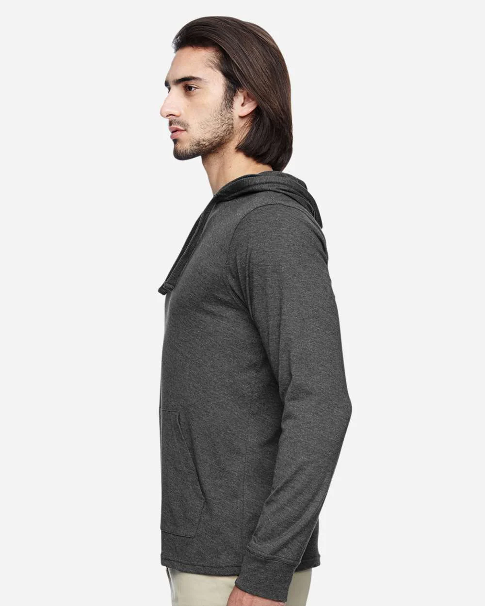 Econscious-EC1085-Eco Jersey Pullover Hooded Long Sleeve T-Shirt - Image 9