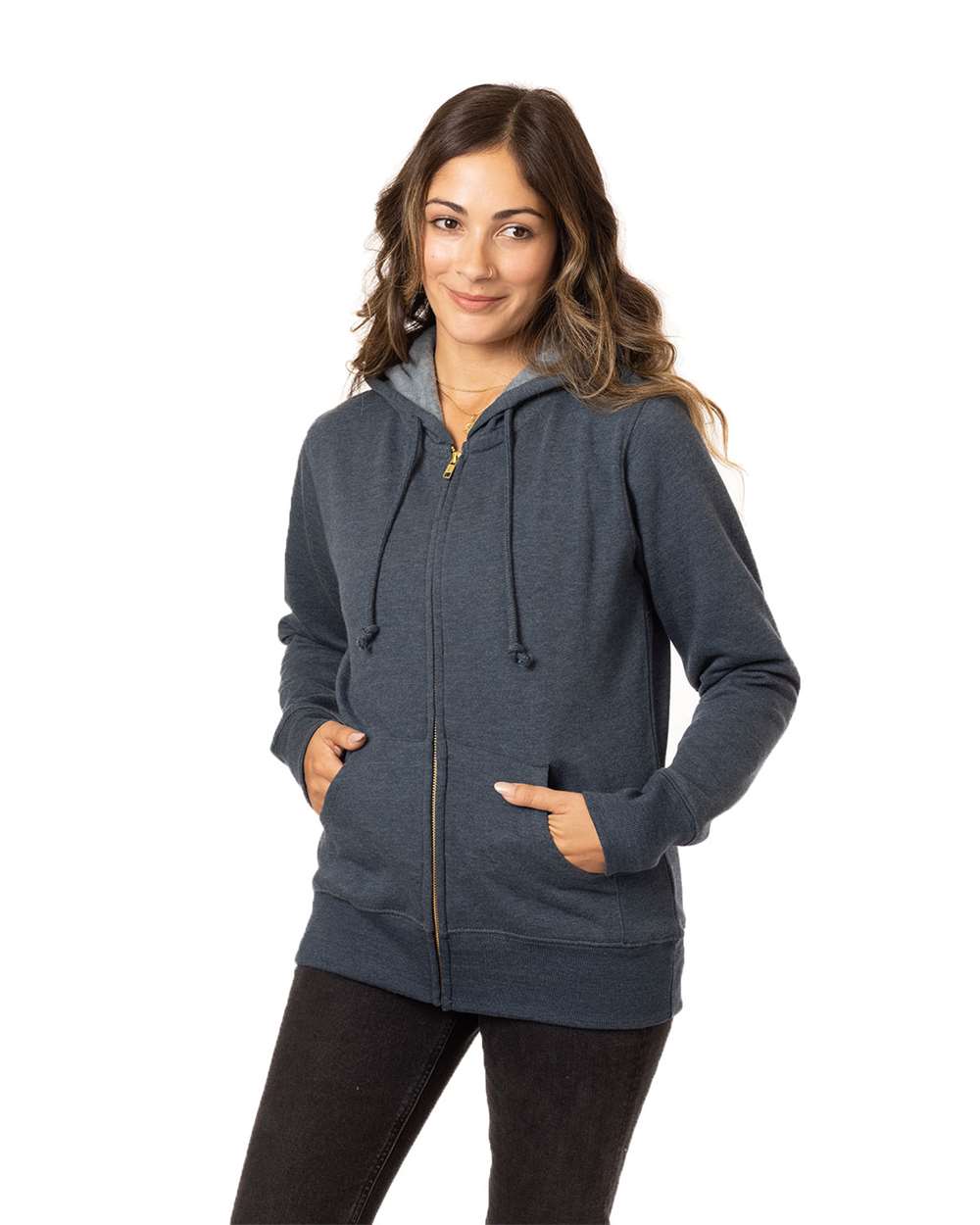 Econscious-EC4580-Women's Heathered Full-Zip Hooded Sweatshirt - Image 11