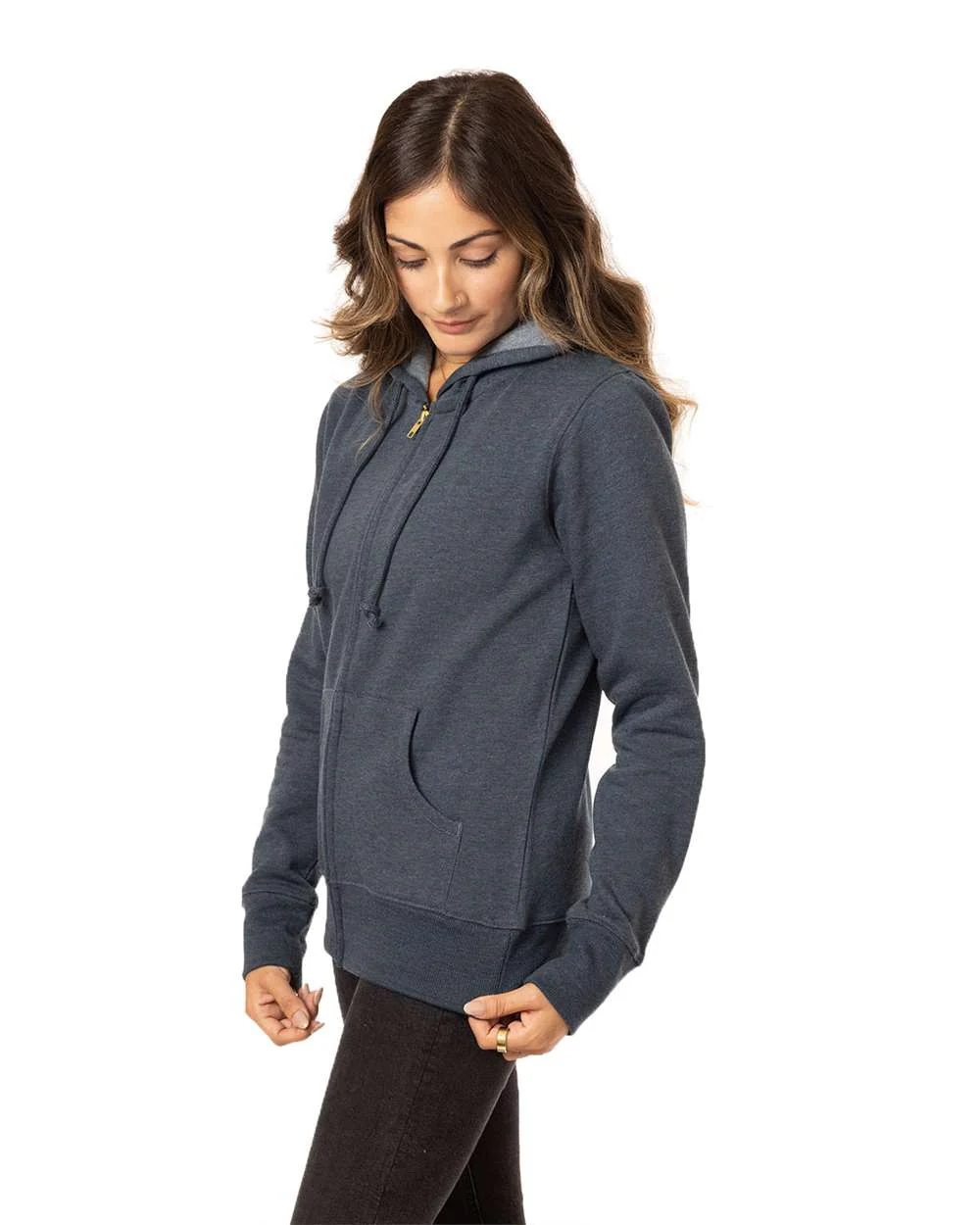 Econscious-EC4580-Women's Heathered Full-Zip Hooded Sweatshirt - Image 12