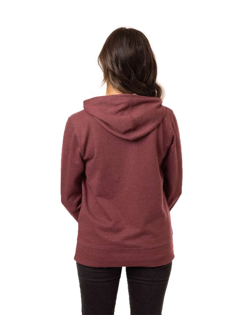 Econscious-EC4580-Women's Heathered Full-Zip Hooded Sweatshirt - Image 3