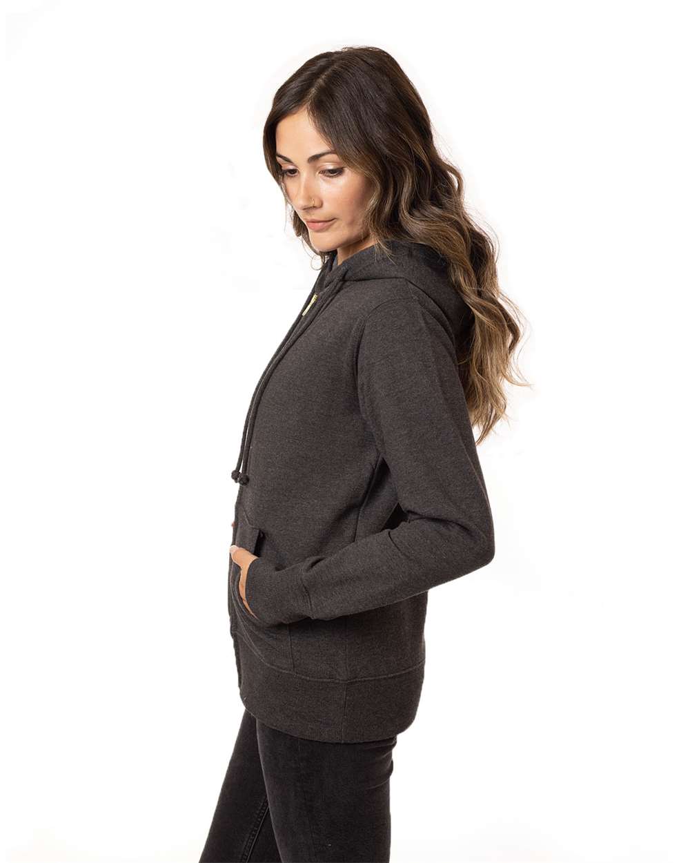 Econscious-EC4580-Women's Heathered Full-Zip Hooded Sweatshirt - Image 6