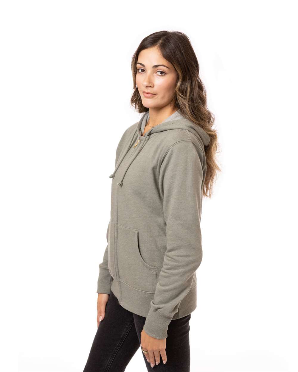 Econscious-EC4580-Women's Heathered Full-Zip Hooded Sweatshirt - Image 9