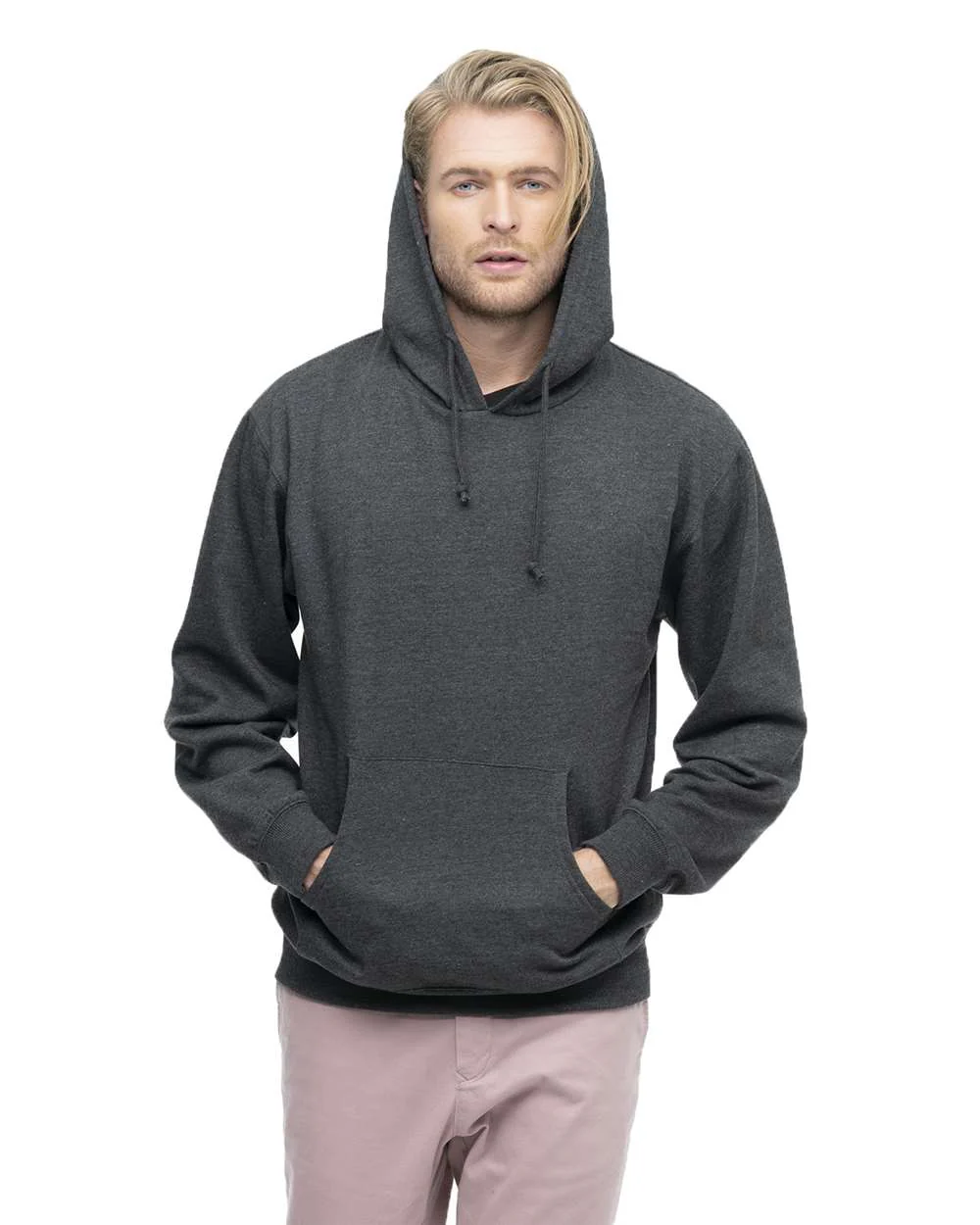 Econscious-EC5570-Heathered Hooded Sweatshirt - Image 4
