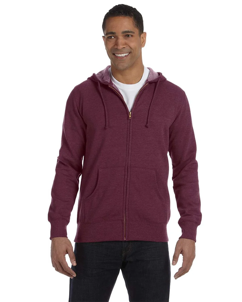 Econscious-EC5680-Heathered Full-Zip Hooded Sweatshirt - Image 4