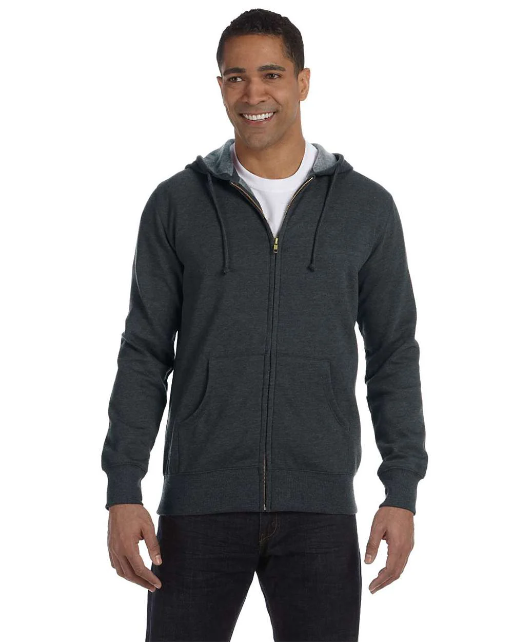 Econscious-EC5680-Heathered Full-Zip Hooded Sweatshirt - Image 5