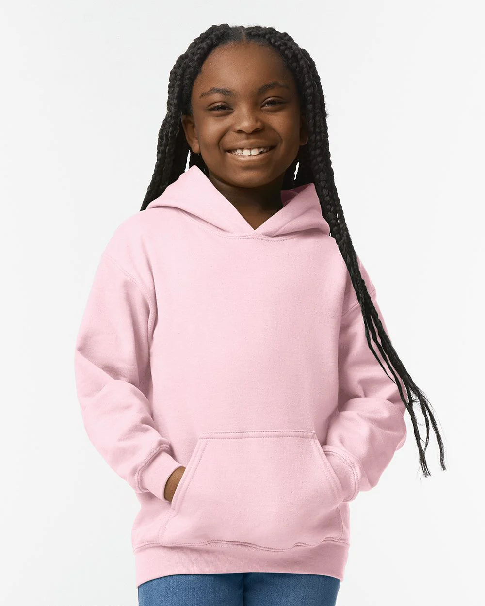 Gildan-18500B-Heavy Blend™ Youth Hooded Sweatshirt - Image 4